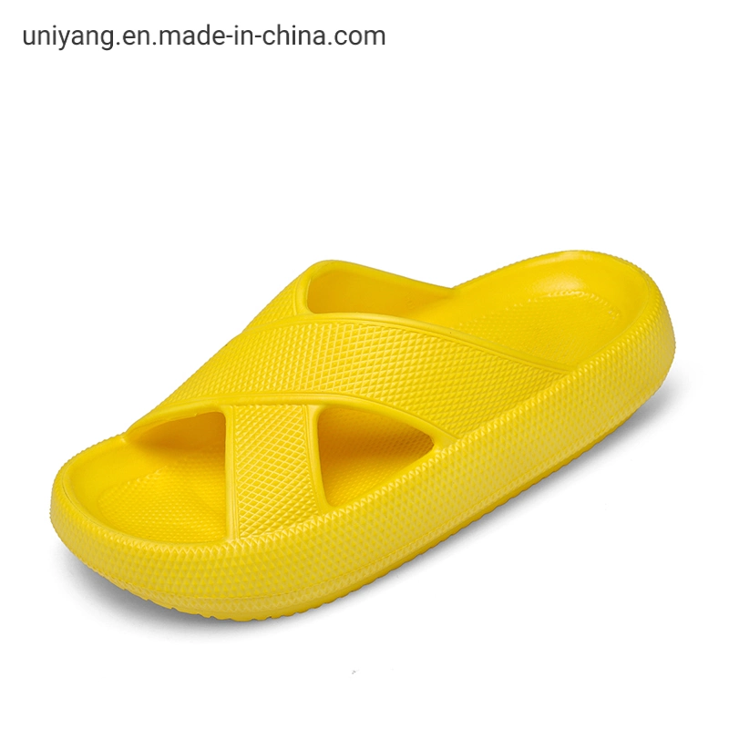 Big Size Comfortable Cushioning Waterproof Shower Slippers Bathroom Sandals Cloud Slides for Women and Men