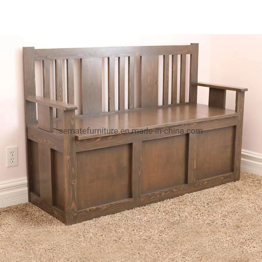 Reasonable Price Classic Design Large Wooden Kids Cabinet Bench Toy Storage Chest