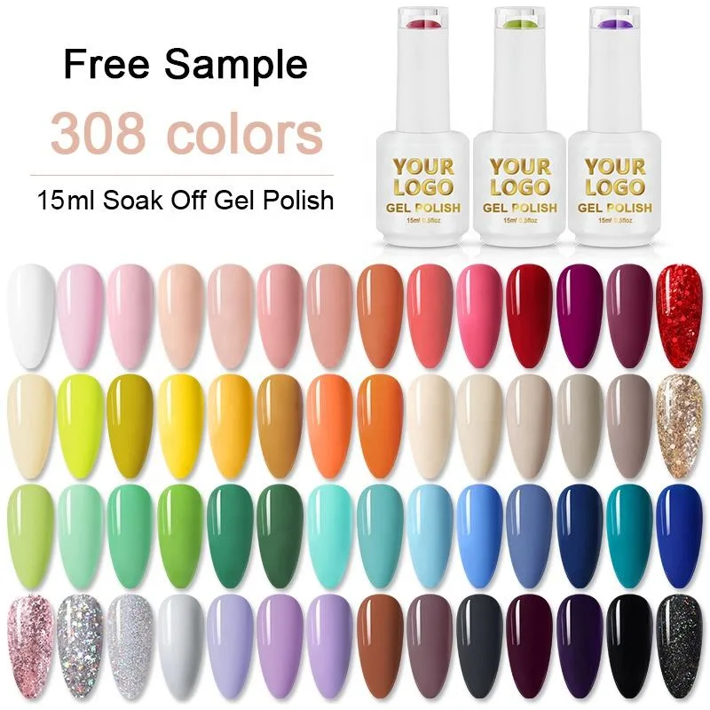 Roniki 15ml Nail Polish OEM Nail Supplies Custom Private Label Soak off UV Nail Gel Polish