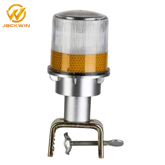 Road Safety Solar Warning Light with Bracket for Traffic Cone