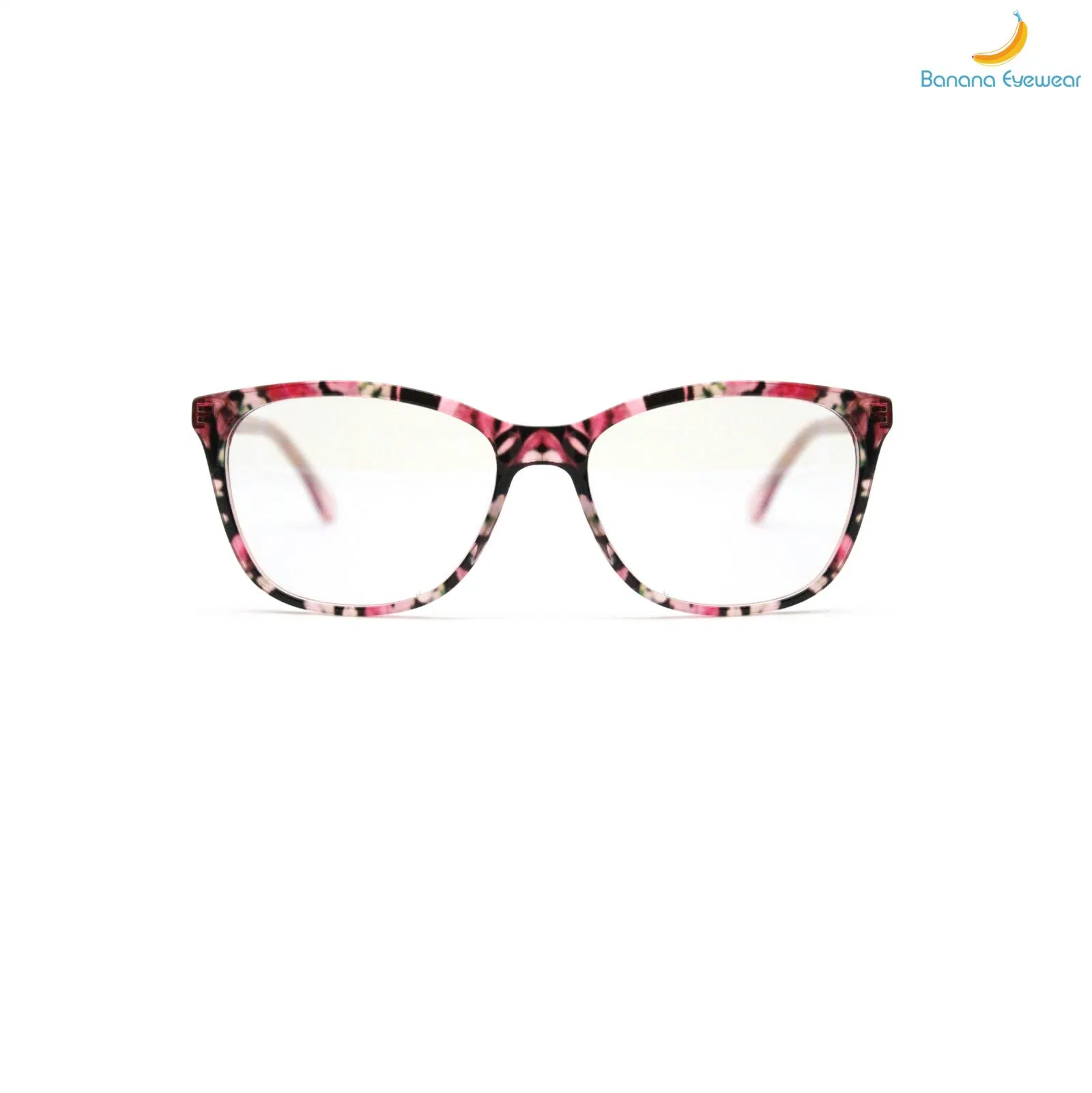 Frame for Lady Flower Partten Lady Elegent Acetate Anti-Blue Light Optical Eyewear