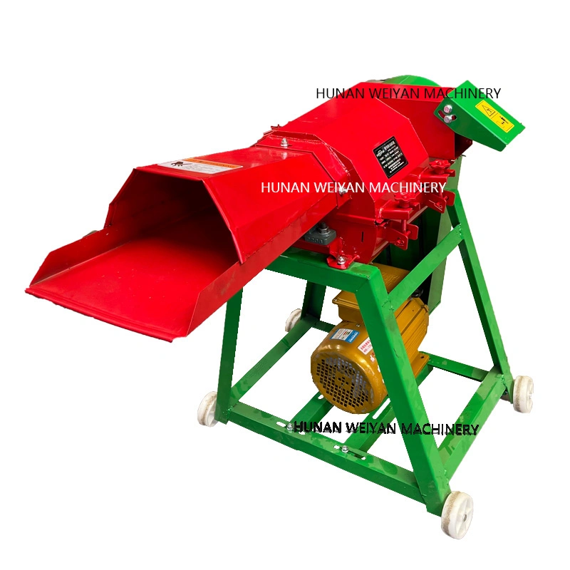 Weiyan New Design Grass Chopper Pulverizer Corn Stalk Chaff Cutting Machine for Animals Feed Mini Chaff Cutter