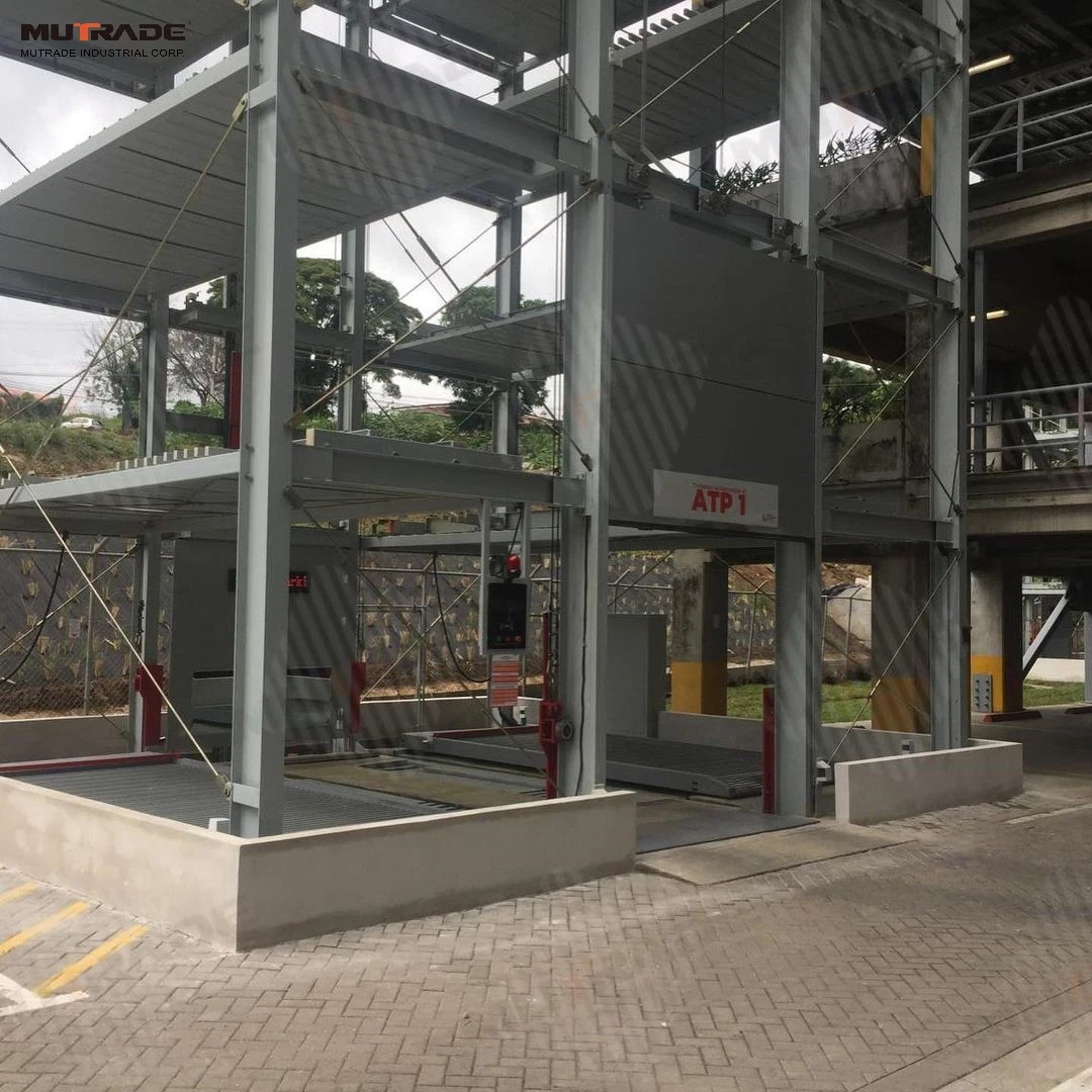 Elevador de garagem de estacionamento em torre de tracção automática Sistema de estacionamento inteligente