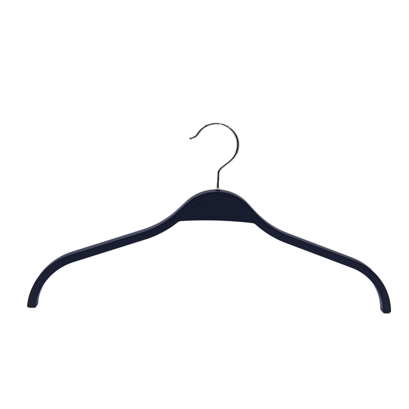 Eoncred Supplier Non Slip Hanger Black Plastic Hangers with Custom Logo