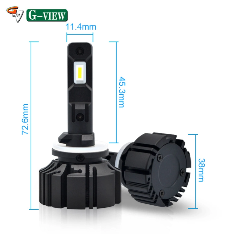 G-VIEW G9A PROJECTEUR À LED 50W H1 H3 H7 H8 H11 H16 9005 9006 881 Auto Headlight HB3 LED lumière élevée