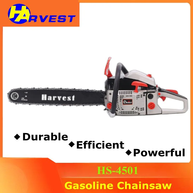 Calidad 45cc herramienta de corte de madera de gasolina de alto rendimiento Chainsaw (HS-4501)
