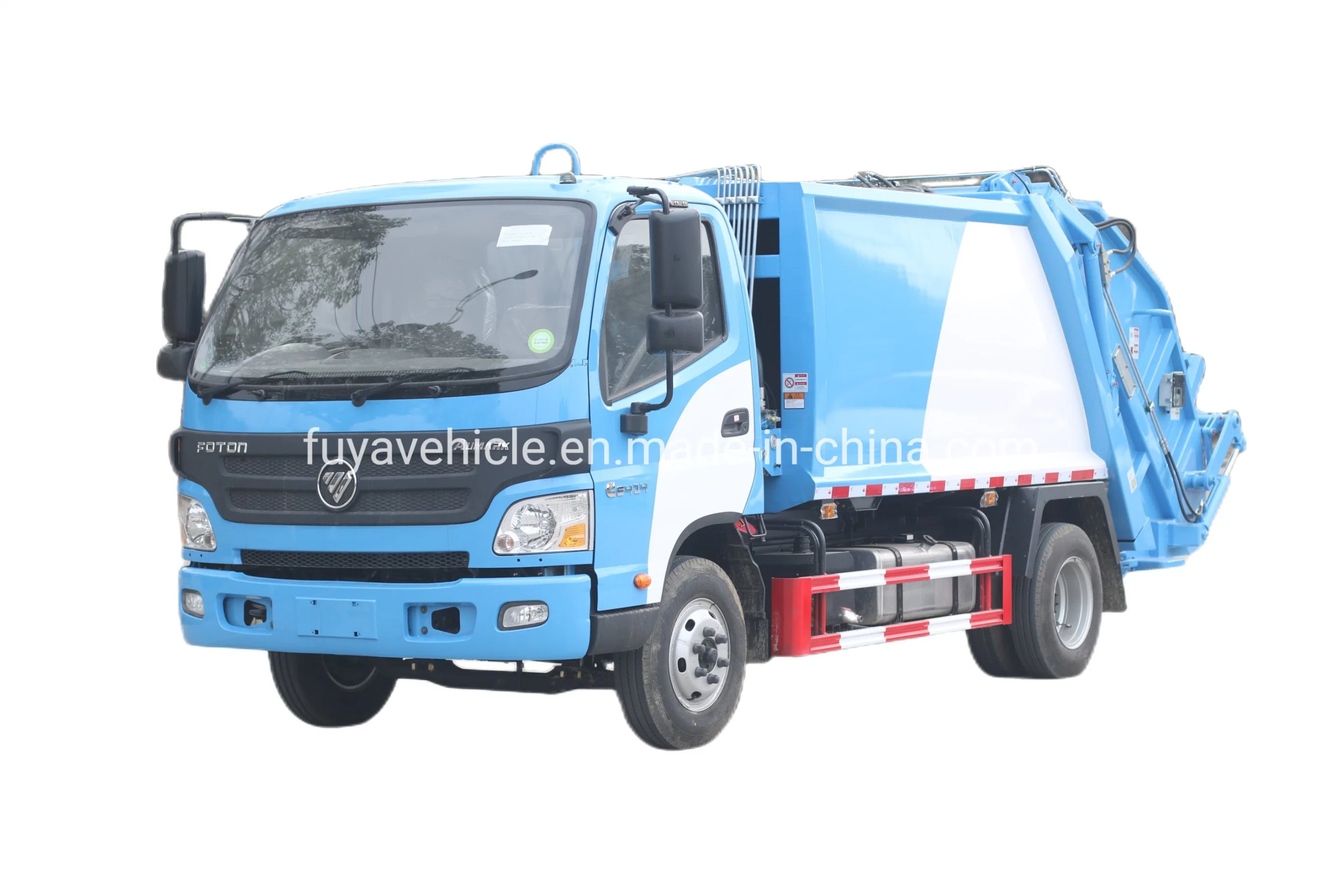 Foton Aumark 6t 6000 litros 6m3 de capacidad comprimida de camiones de basura para la recolección de residuos