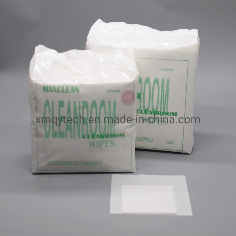 Lint Free Non Woven 55% Cellulose 45% Polyester ESD Cleanroom Wipes