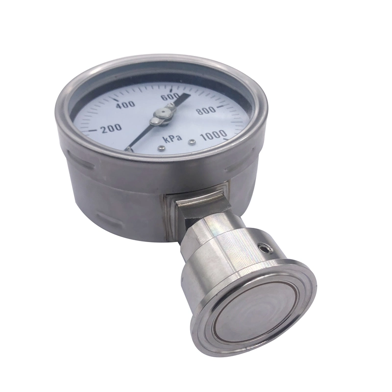 4 Inch Food Grade Stainless Steel 316 Diaphragm Vacuum Pressure Gauge