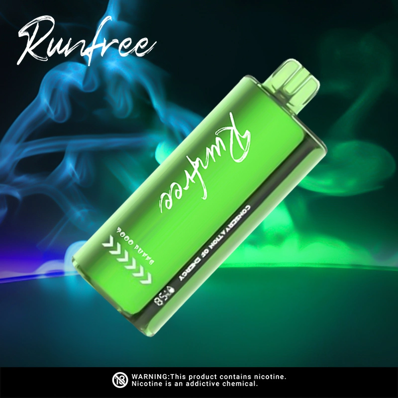 China Shenzhen Runfree Venta Directa de Fábrica desechables recargable Vape Pen 7000 17ml de bolitas de E-Liquid 0% 2% 3% 5% de la nicotina del cigarrillo electrónico con pantalla