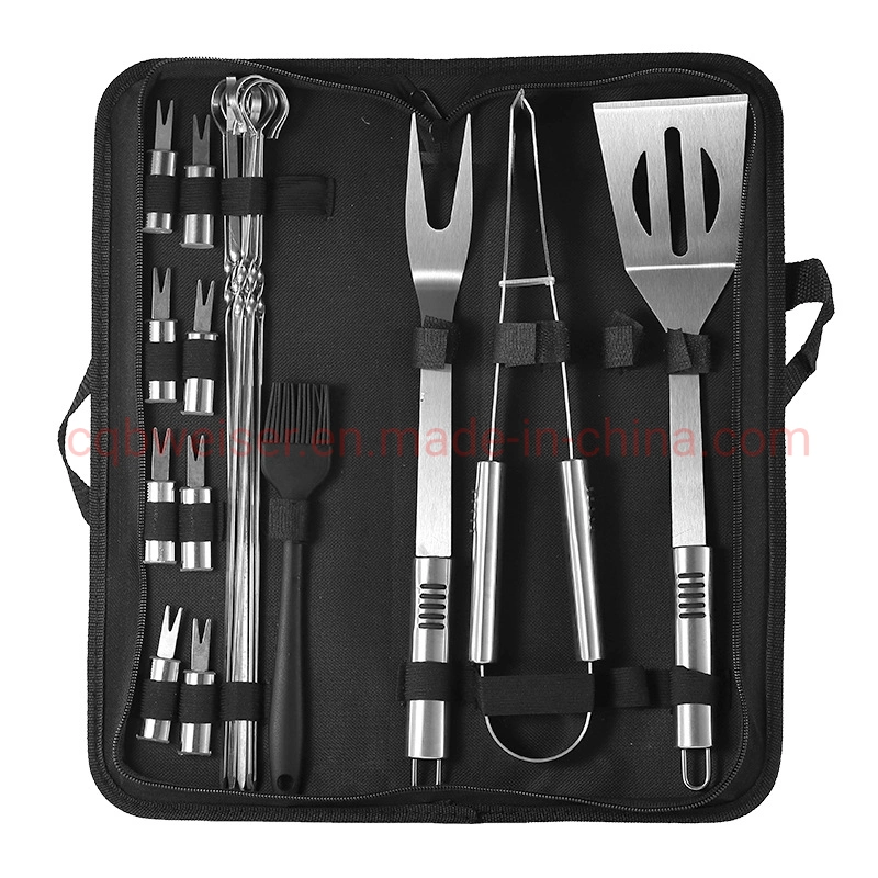 BBQ Barbecue Tool Set Stainless Steel Frosted Non-Slip Handle