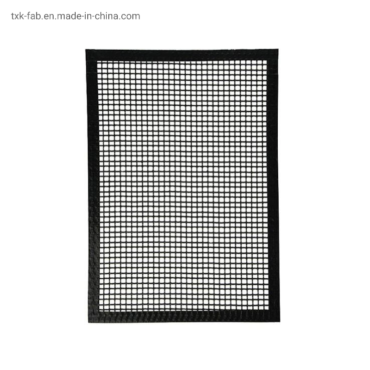 Food Safe Heat Resistant PTFE BBQ Grill Mesh Mat with Edges