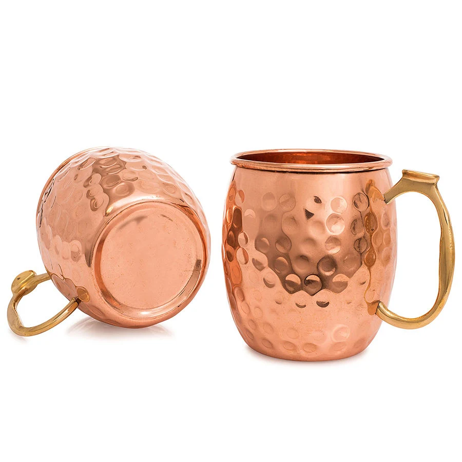 Custom Mug Printing Wholesale/Supplier Coffee Mugs Beer Drinking Mug Stainless Steel Hammer Copper Plated Moscow Mule Mug