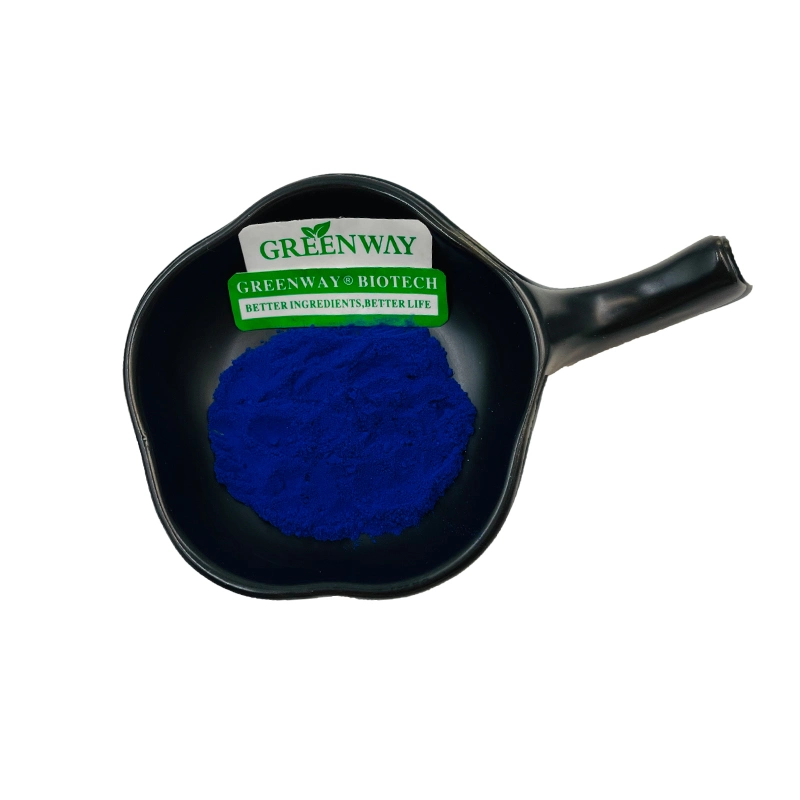 Grau alimentício corantes orgânicos Blue Spirulina em pó Spirulina Extraia o pigmento azul E25 Phycocyanin CAS 11016-15-2