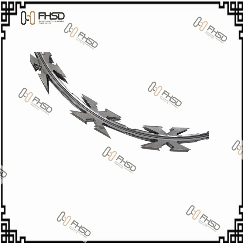 Hot-Dipped Galvanized (40-60G/M2) Iron/Steel /Stainless Steel Bto-22 Anti-Climbed Welded Diamond Fence Razor Wire