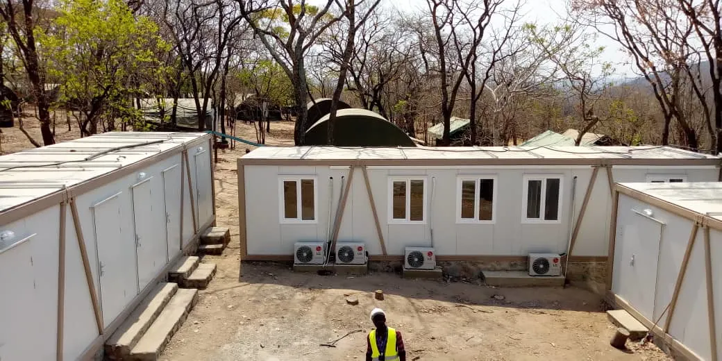 Estructura de acero prefabricados Gallinero Casa Contenedor de granja avícola en Africa