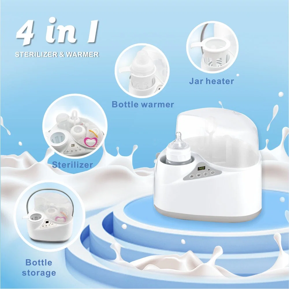 4-in-1 Multi-Functional Breast Milk Heater Breast Sterilizer Food Steam Heating Electric Baby Bottle Warmer