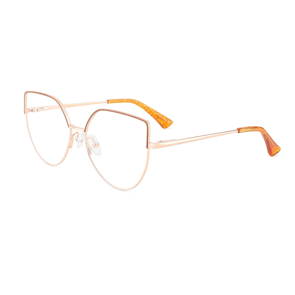 2022 Innovative Trendy Eyeglasses Frames Cat Eye Womens CE Certification Metal Eyewear