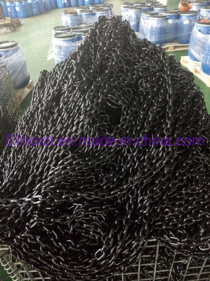 Black Color Welded Chain of Lifting with High Strength