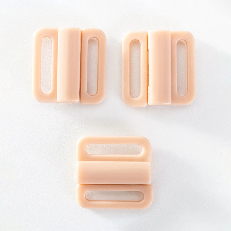 15mm High quality/High cost performance Nylon Plastic Lingerie Clasp Buckle Bra Clips Plastic Bra Front Closure