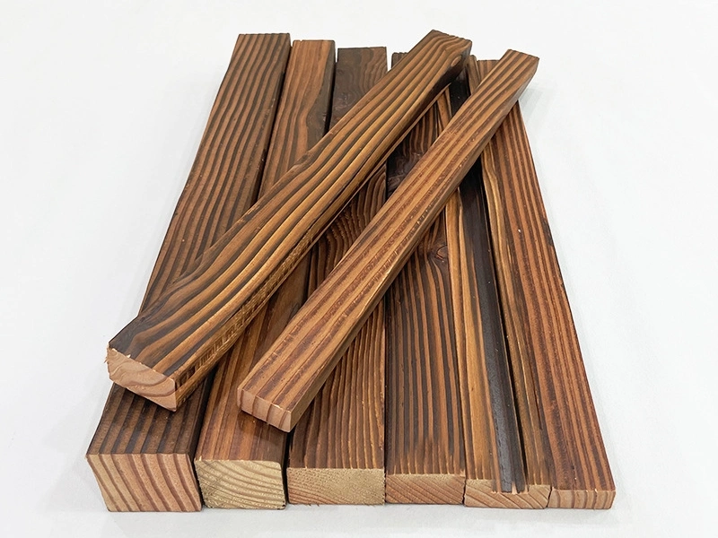 Panneaux de bois thermowood / panneaux de bois carbonisés