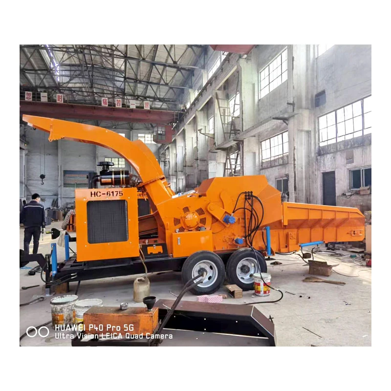 Crushing Size 10-50cm Fully Automatic Wood Forestry Chipping Branch Crusher Machine