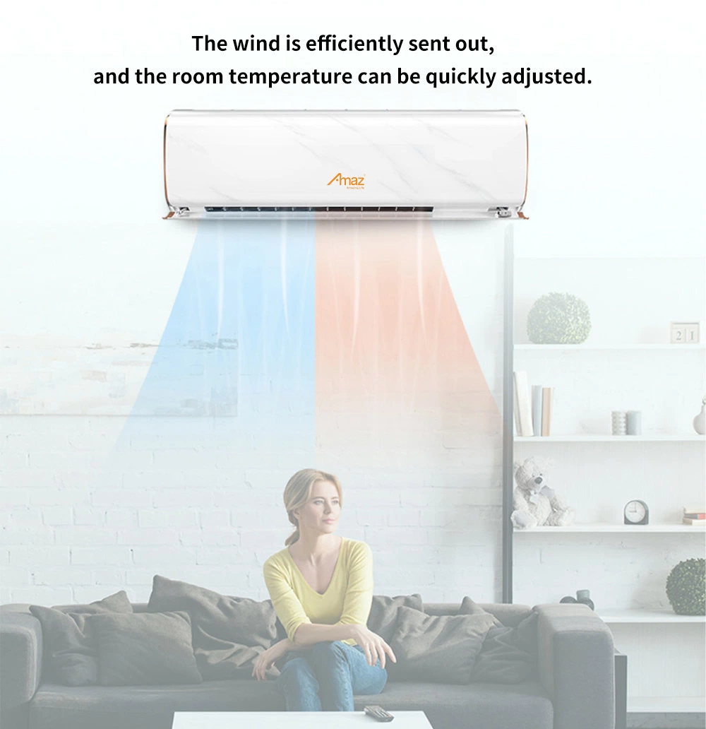 Amaz R410A 12000BTU Supplier 1.5 Split Air Conditioner Cooling for Household