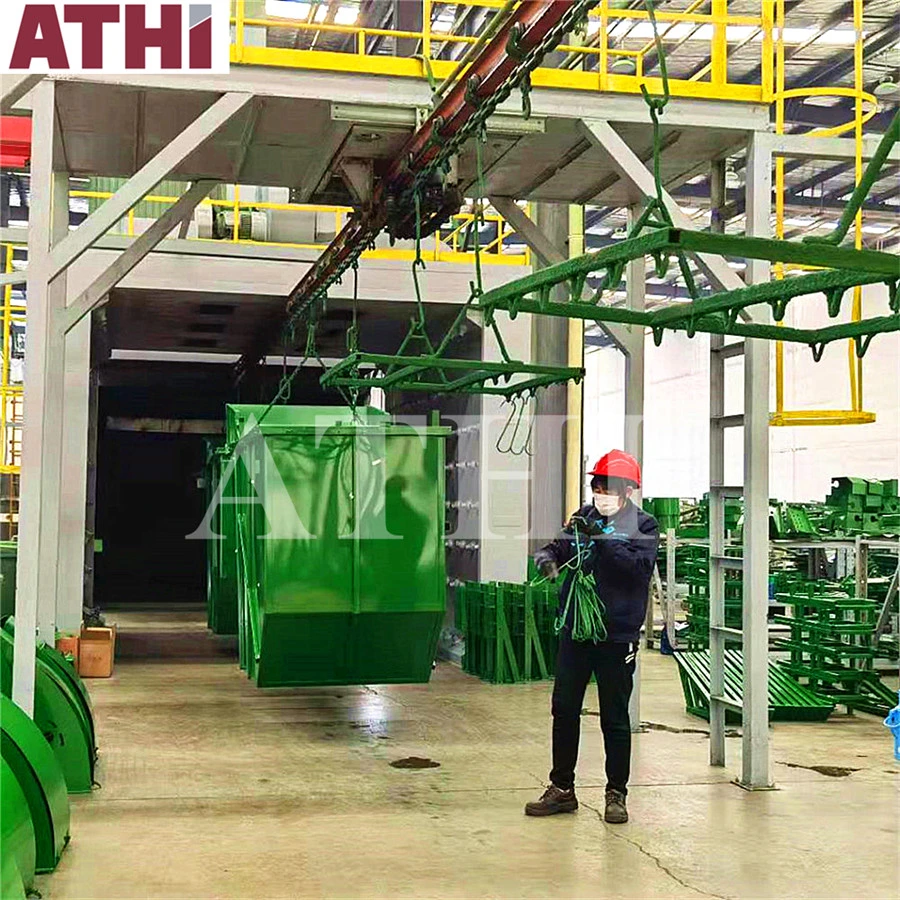 Manual and Automated Powder Coating Booth and Sandblasting Booth Process Complete Line to Industrial Manufactured Products