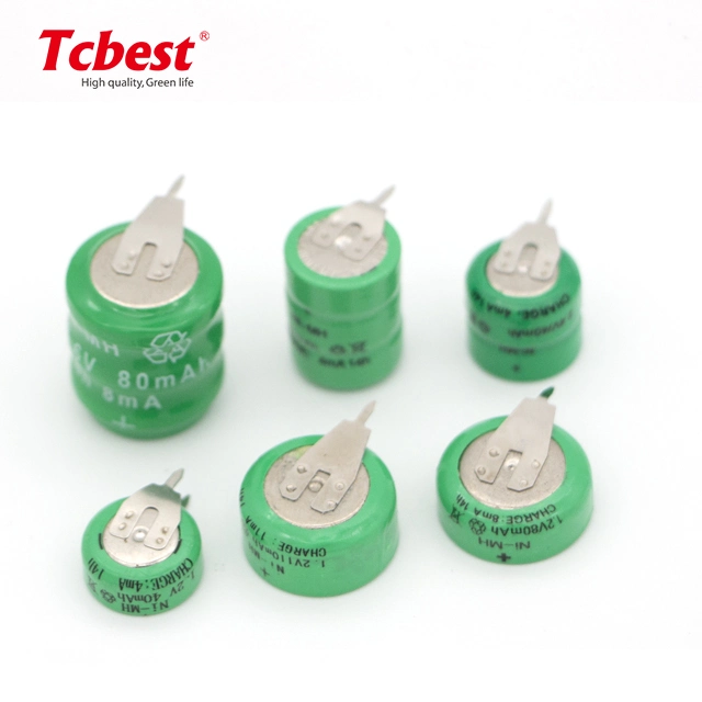 3.6V Ni-MH Button Cell Rechargeable Battery Pack