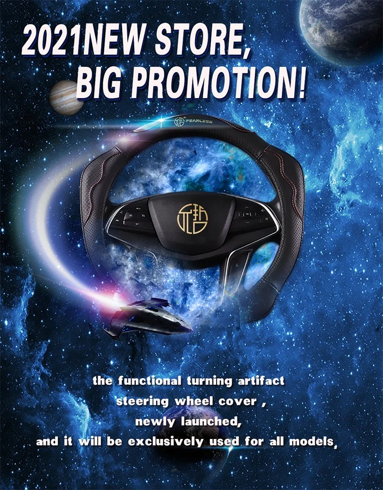 New Genuine Leather Car Steering Wheel Cover