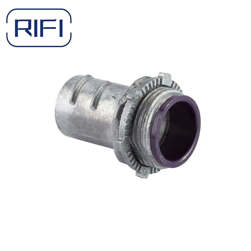 Galvanized Flexible Conduit Fittings Die Cast Zinc Flexible Conduit Screw in Connector