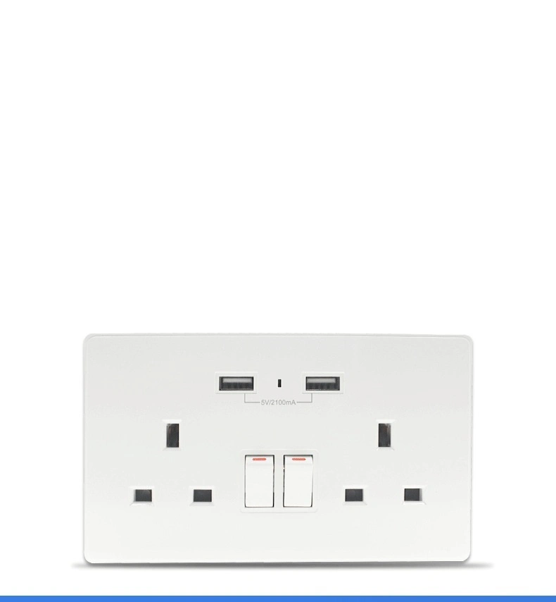 South American USB Wall Socket Outlet