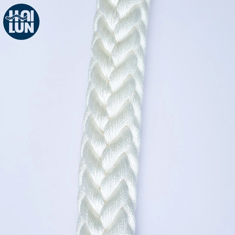 White PP Multifilament Double Braided Mooring Rope