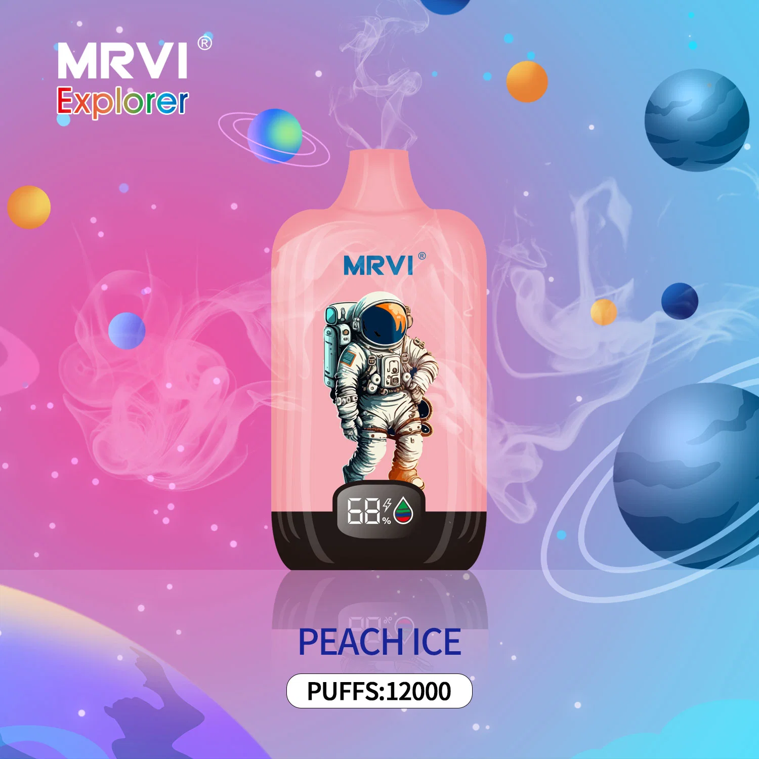 Hot Selling Original Mrvi Explorer 12000 Puffs with Display Screen 0%2%3%5% Disposable/Chargeable Puffs in Stocks Vape 15000 Puffs Vape Elf Beer Bar Vapes