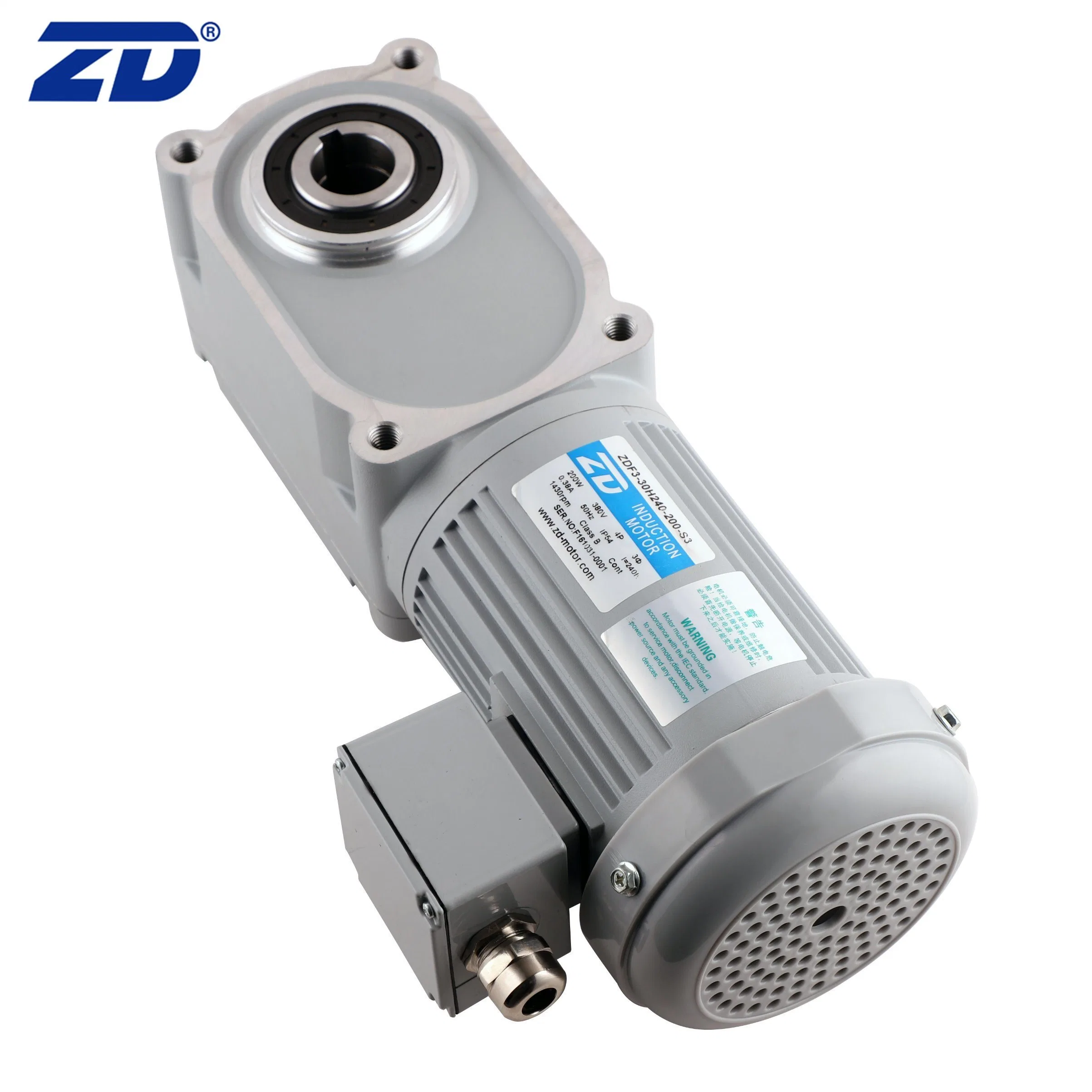 ZD 380V 20 Índice de reducción de dispositivo Mayorista/Proveedor industrial Hipoide de engranaje helicoidal AC motorreductor