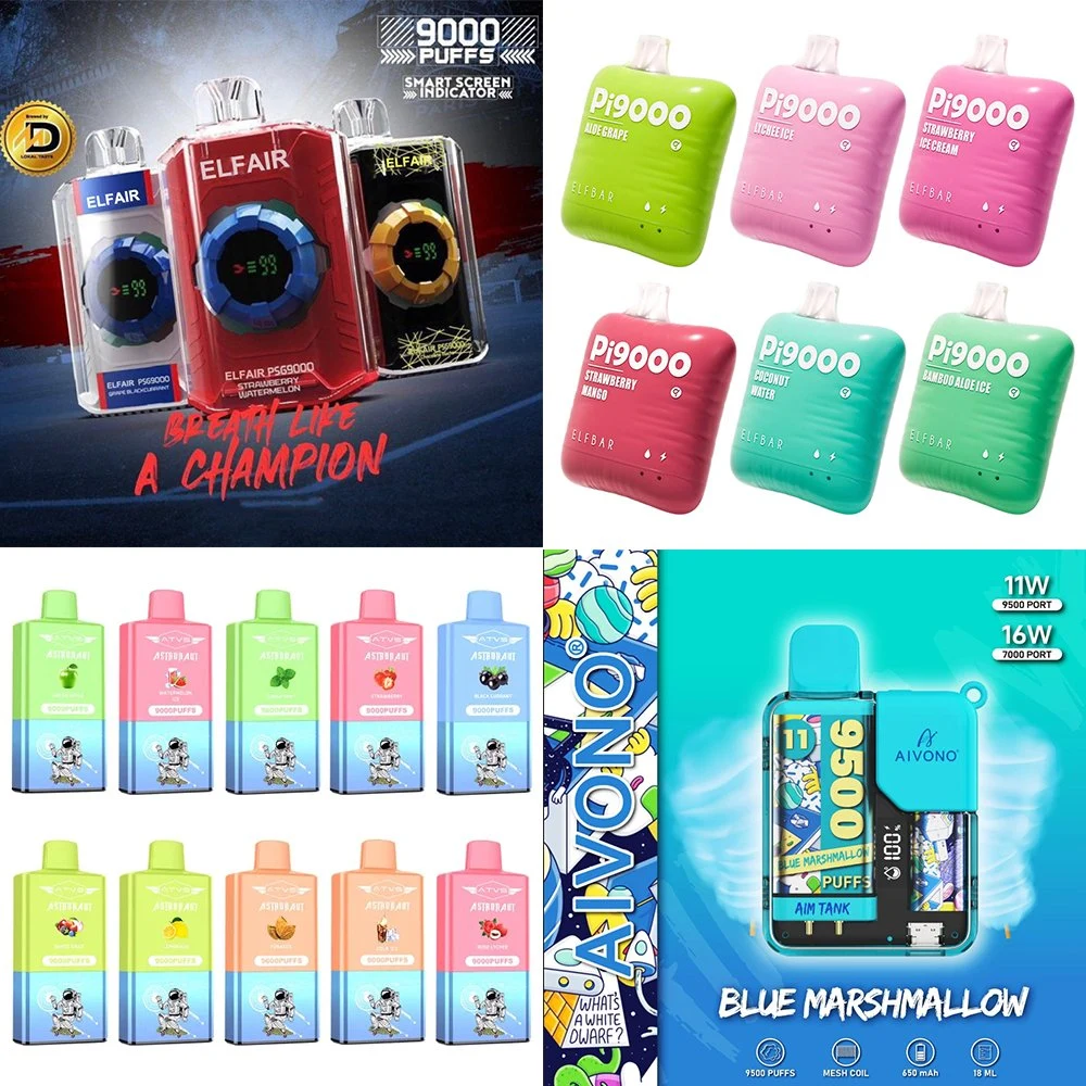 Wholesale I Vape 5000 6000 7000 9000 12000 Puff Orion Elf Crystal Randm Waka Custom OEM Bar Disposable Vape