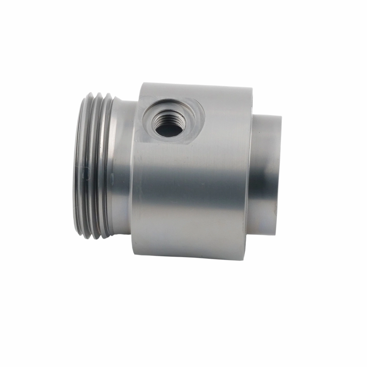 CNC Machining Turning Aluminum Stainless Steel Part 150lb Ss Hex Nipple Fittings Male Thread