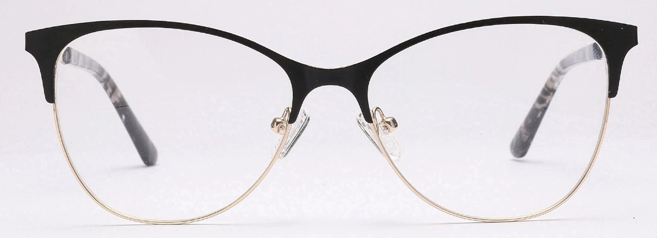 Hochwertige Custom Trendy Brillen Acetat Metal Frau Optische Gläser Rahmen