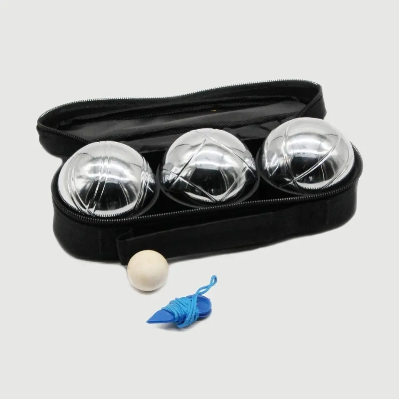 Großhandel/Lieferant Custom 3pcs Metall Petanque Bocce Bälle Boules Spiel mit Tragetasche