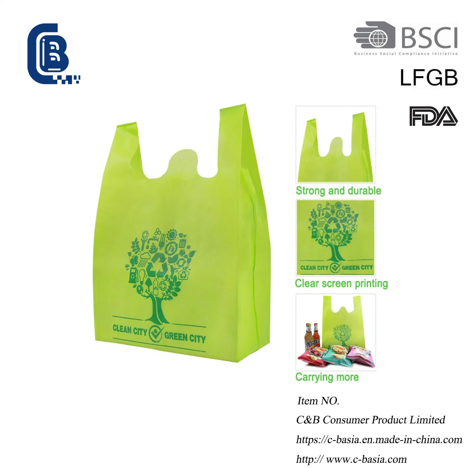 5% off New Product Wholesale/Supplier Hand Sewing Non Woven Bag with Logo, Non Woven Bag for Promotional Products, Tote Bag, Handbags