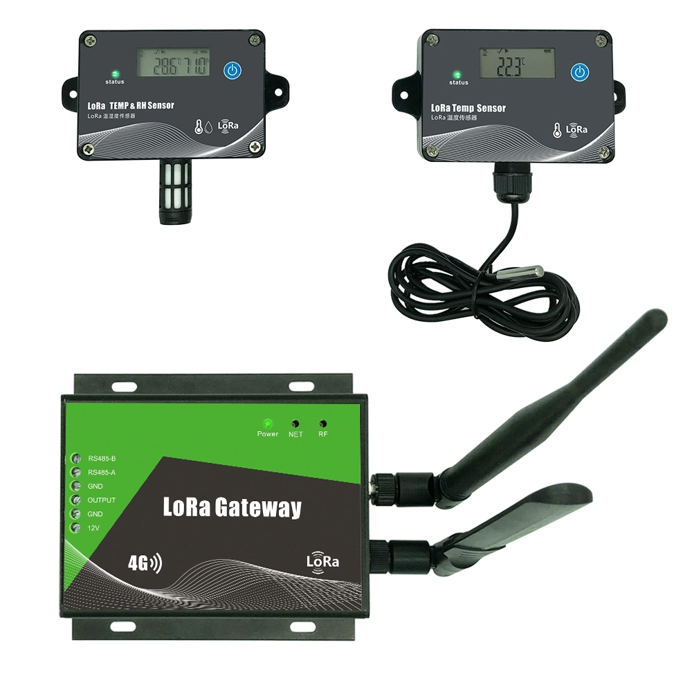 Transmisor de temperatura y humedad Lora Monitor en tiempo real Temp. Inalámbrica Y sensor Rh