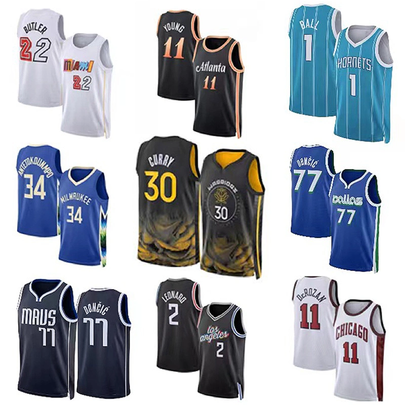 Wholesale Replica Game Jersey All-Star 6 James 30 Curry Basketball Jersey Baseball Shirt