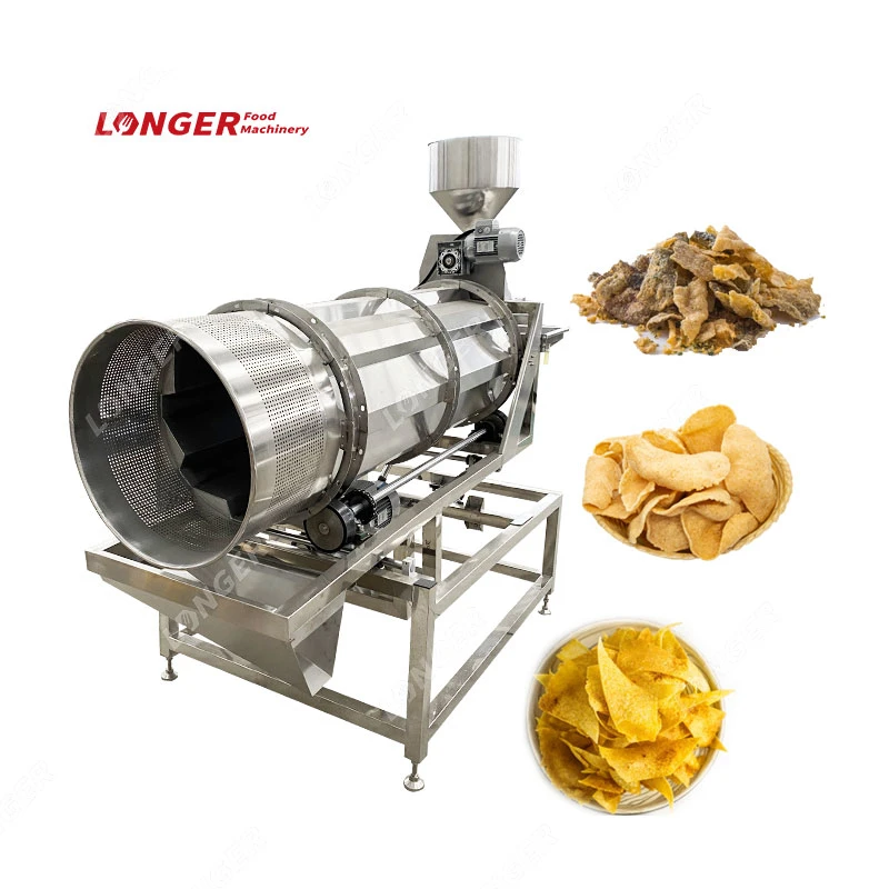 High Efficiency Chicken Skin Fish Finger Seasoning Faworki Pirozhki Flavoring Machine