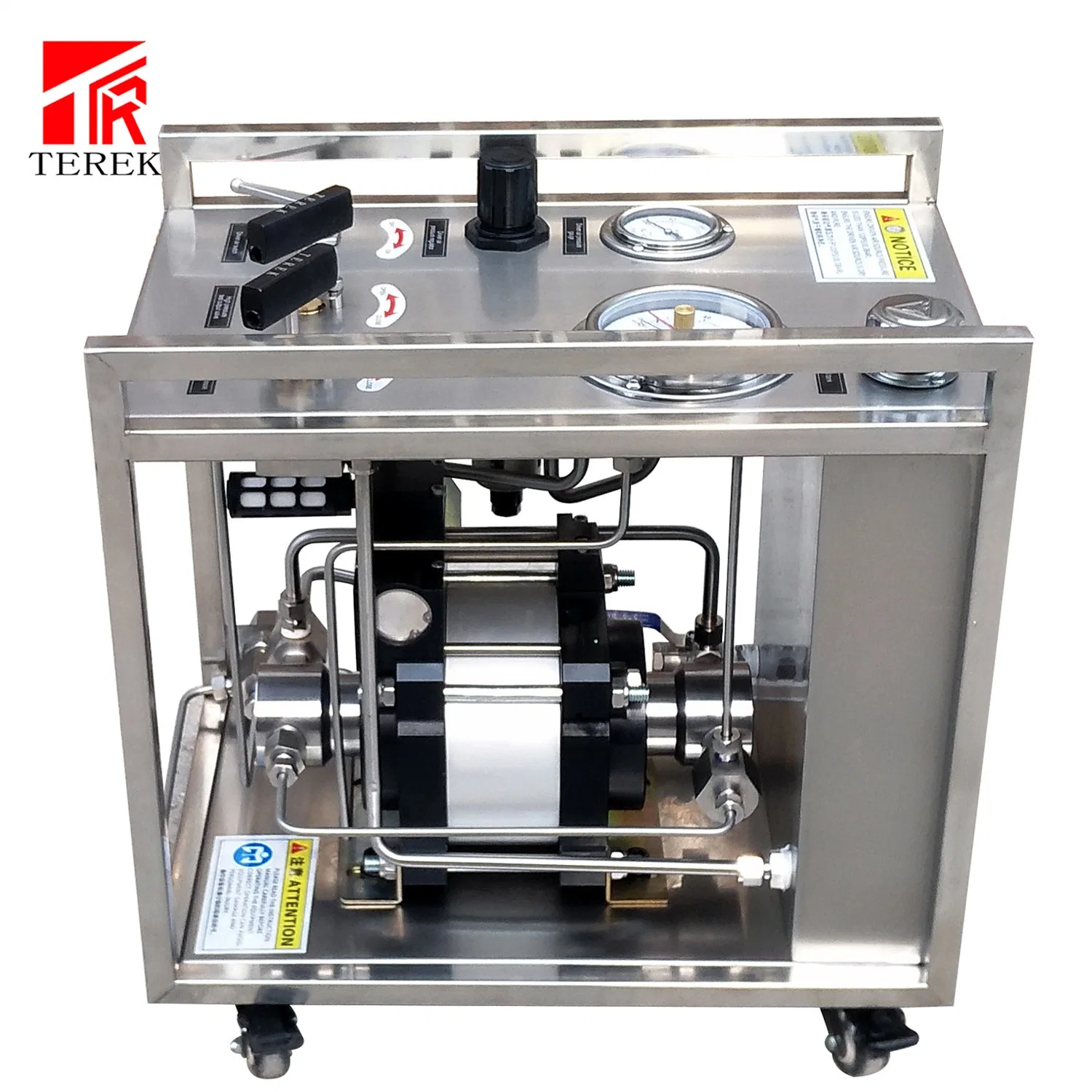 Terek Brand Hydraulic Hydrostatic Pressure Testing Machine Pump Air Driven Portable