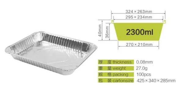 750ml 950ml 1300ml Round Disposable Aluminum Pans Wholesale/Supplierr