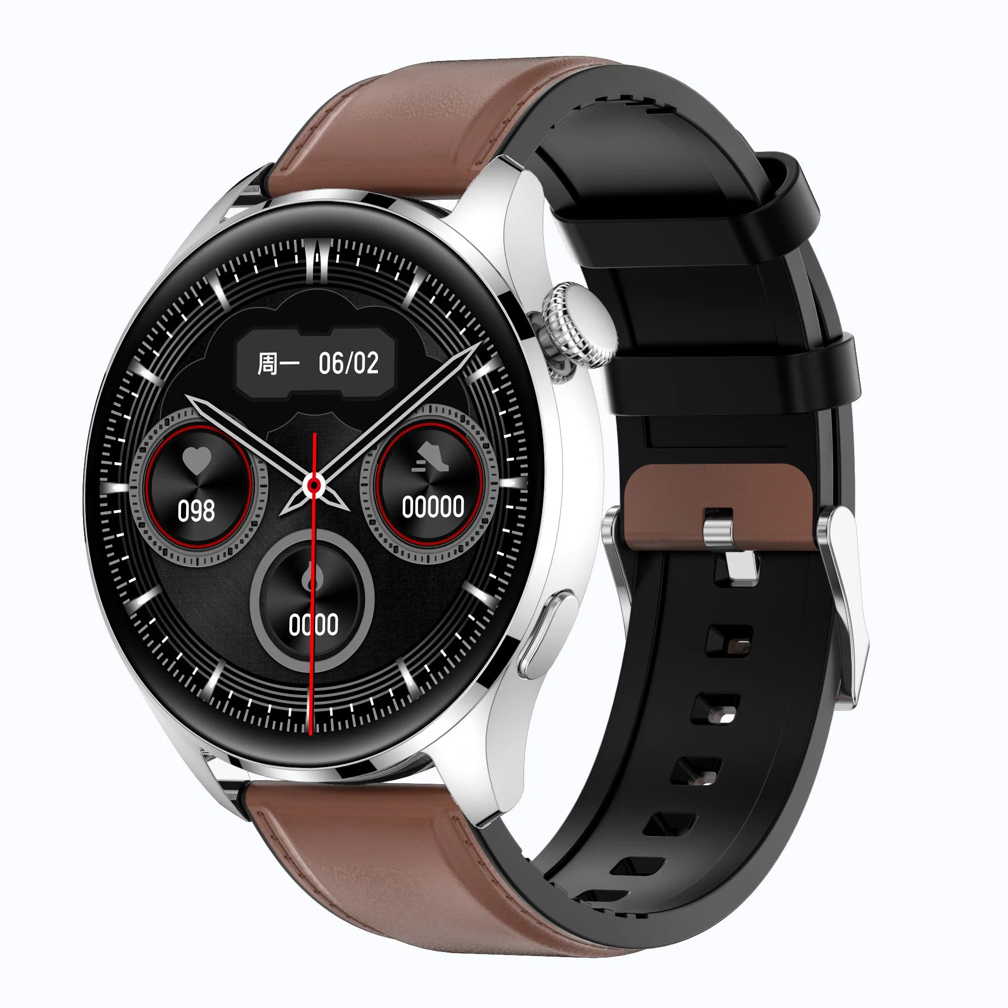 2023 Heiß Verkaufender Herzfrequenz-Timer Blutdruck Handgelenk Sport Fitness-Monitor Bluetooth NFC Flat Button Motor Smartwatch