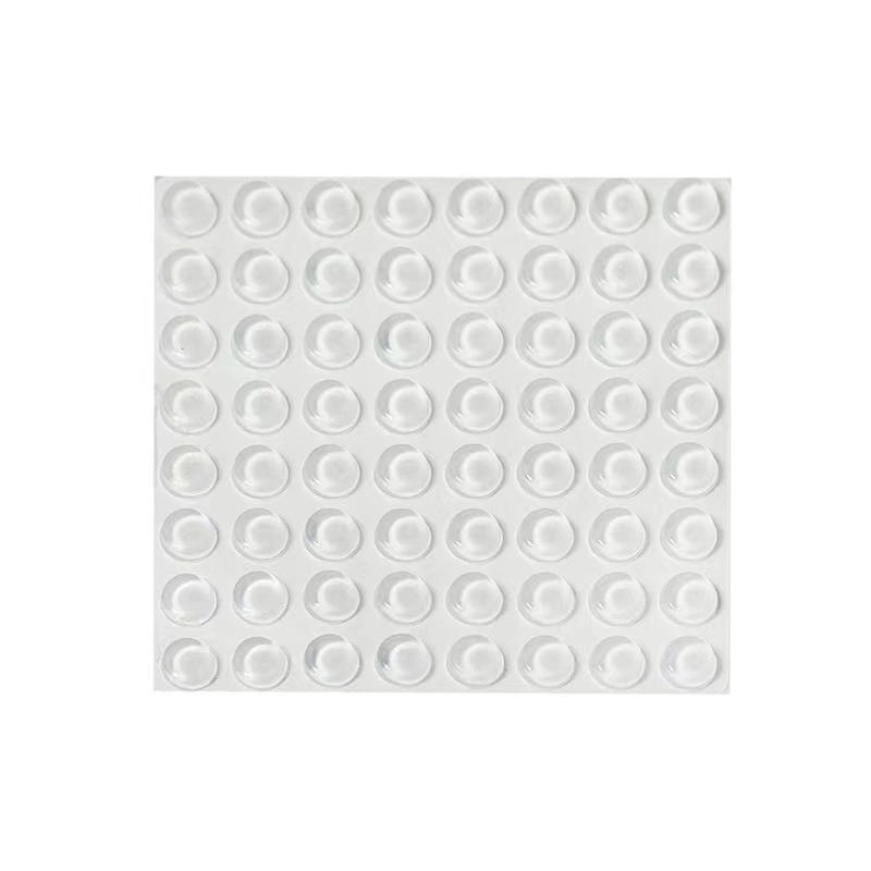 Square Noise and Vibration Reduction Self Adhesive Silicone Rubber Damper Feet