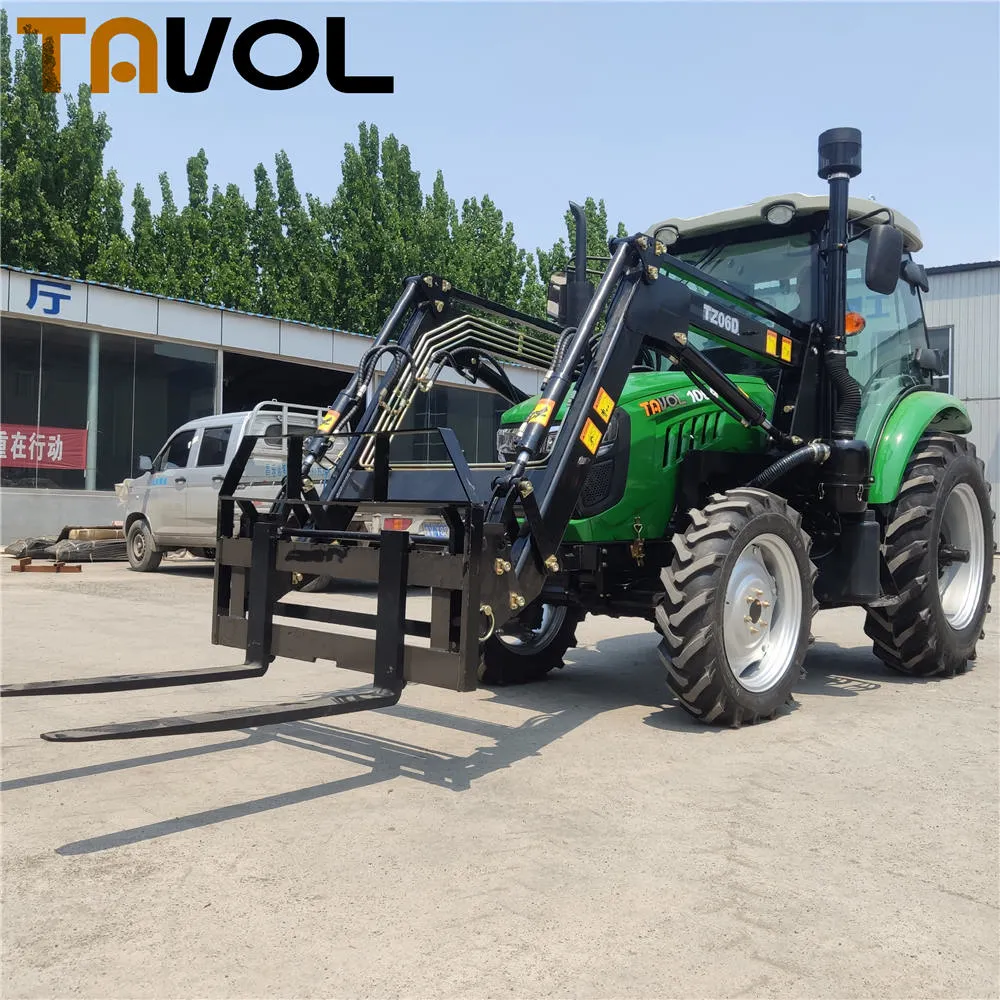 100HP 4*4 Compact Tractor with Front End Loader and Backhoe Price