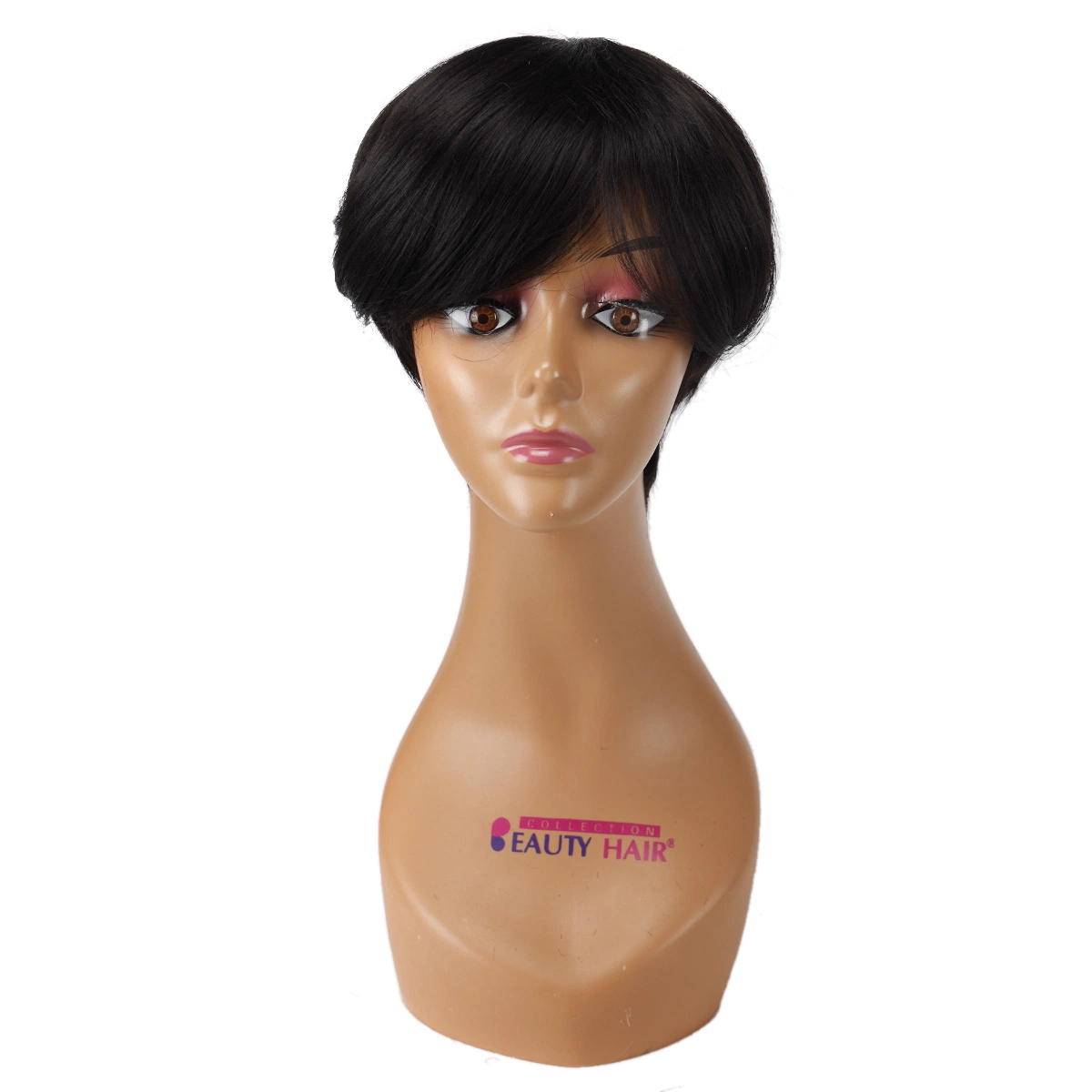 Pixie Cut Perücke Synthetisches Haar kurze Bob mit natürlichen Bang 6 Zoll 85g Glueless Maschine für Frauen Cosplay Daliy gemacht Verwenden