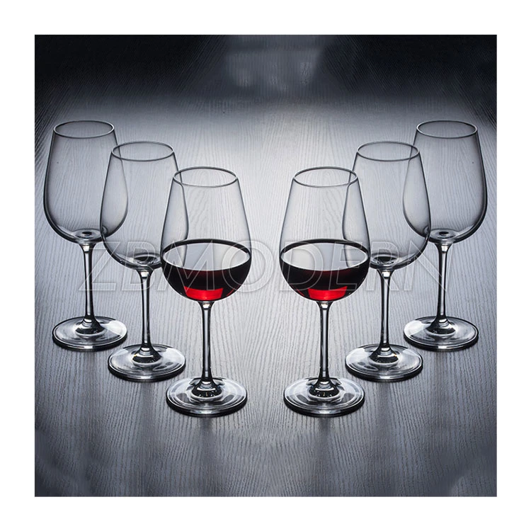 675ml Colorless Transparent Crystal Wine Glasses Universal Drinking Glass Set